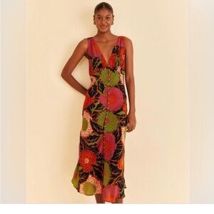 FARM Rio Dress Vintage Garden Midi